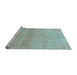 Sideview of Machine Washable Abstract Light Blue Modern Rug, wshabs1402lblu