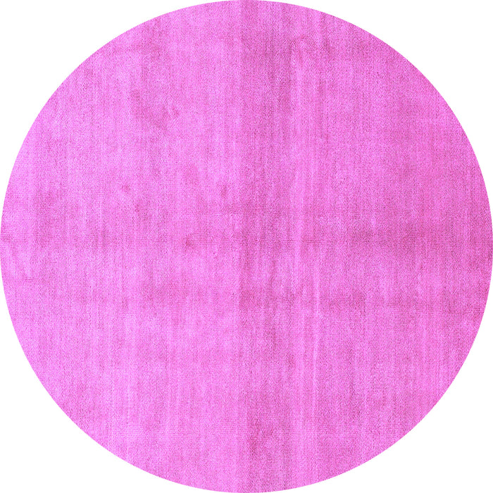 Round Machine Washable Abstract Purple Modern Area Rugs, wshabs1402pur