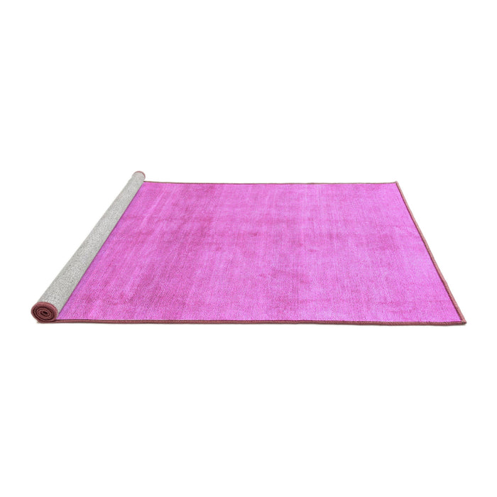 Sideview of Machine Washable Abstract Purple Modern Area Rugs, wshabs1402pur