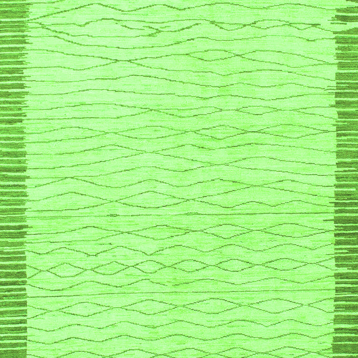 Machine Washable Solid Green Modern Area Rugs, wshabs1403grn