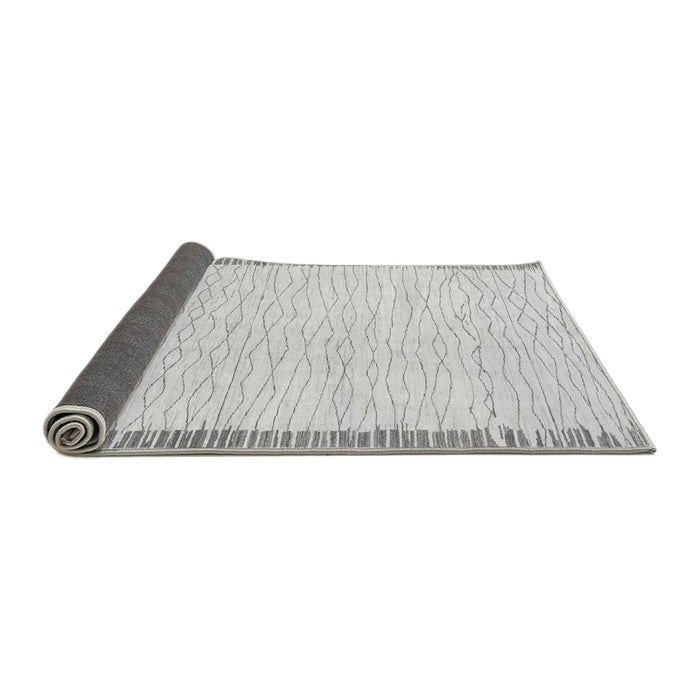 Sideview of Solid Gray Modern Rug, abs1403gry