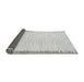 Sideview of Solid Gray Modern Rug, abs1403gry