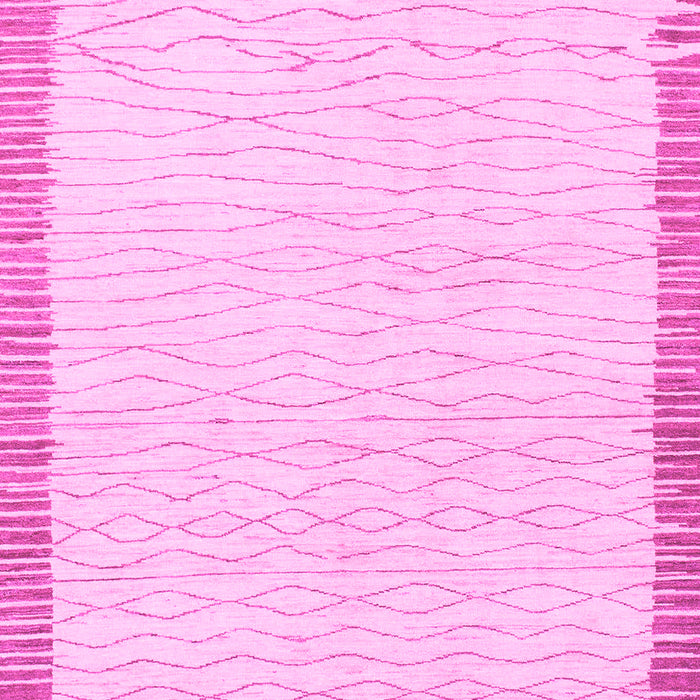 Machine Washable Solid Pink Modern Rug, wshabs1403pnk