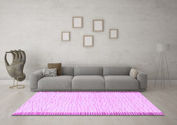 Machine Washable Solid Purple Modern Area Rugs in a Living Room, wshabs1403pur