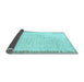 Sideview of Solid Light Blue Modern Rug, abs1403lblu