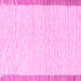 Square Solid Pink Modern Rug, abs1403pnk