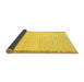 Sideview of Solid Yellow Modern Rug, abs1403yw