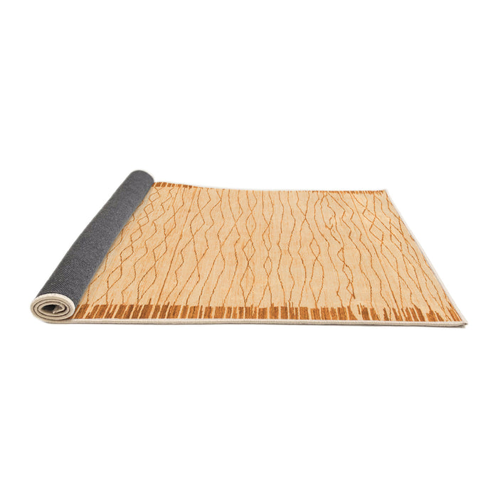 Sideview of Solid Orange Modern Rug, abs1403org