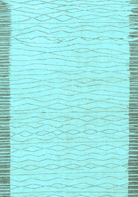 Solid Light Blue Modern Rug, abs1403lblu