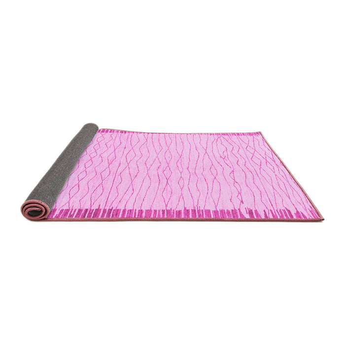 Sideview of Solid Pink Modern Rug, abs1403pnk