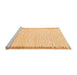 Sideview of Machine Washable Solid Orange Modern Area Rugs, wshabs1403org