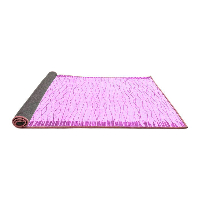 Sideview of Solid Purple Modern Rug, abs1403pur