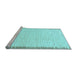 Sideview of Machine Washable Solid Light Blue Modern Rug, wshabs1403lblu