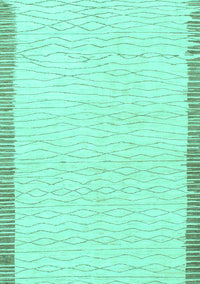 Solid Turquoise Modern Rug, abs1403turq