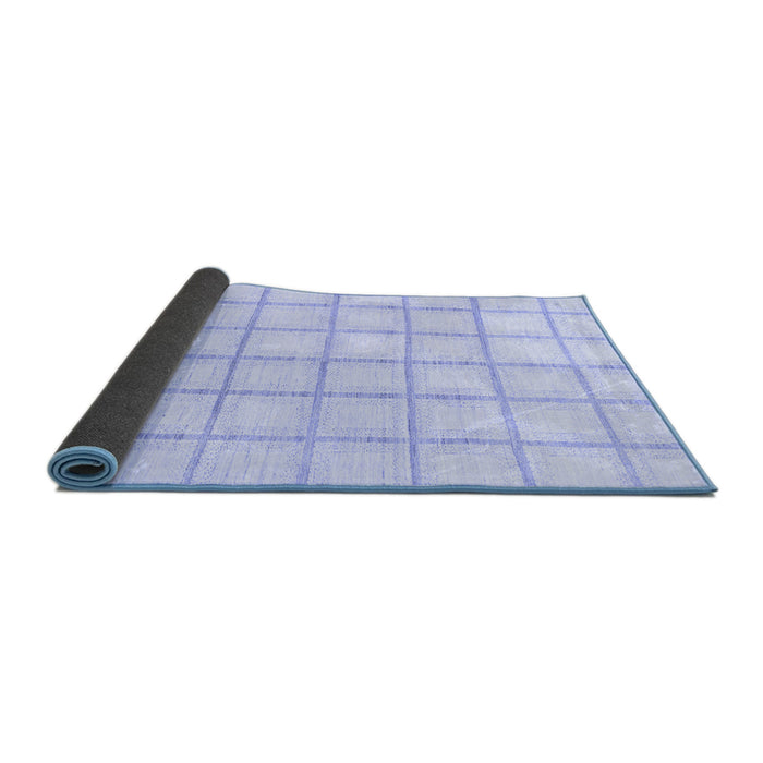 Sideview of Solid Blue Modern Rug, abs1404blu