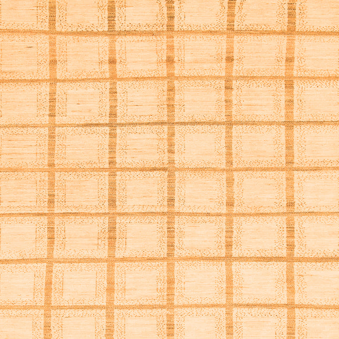 Square Machine Washable Solid Orange Modern Area Rugs, wshabs1404org