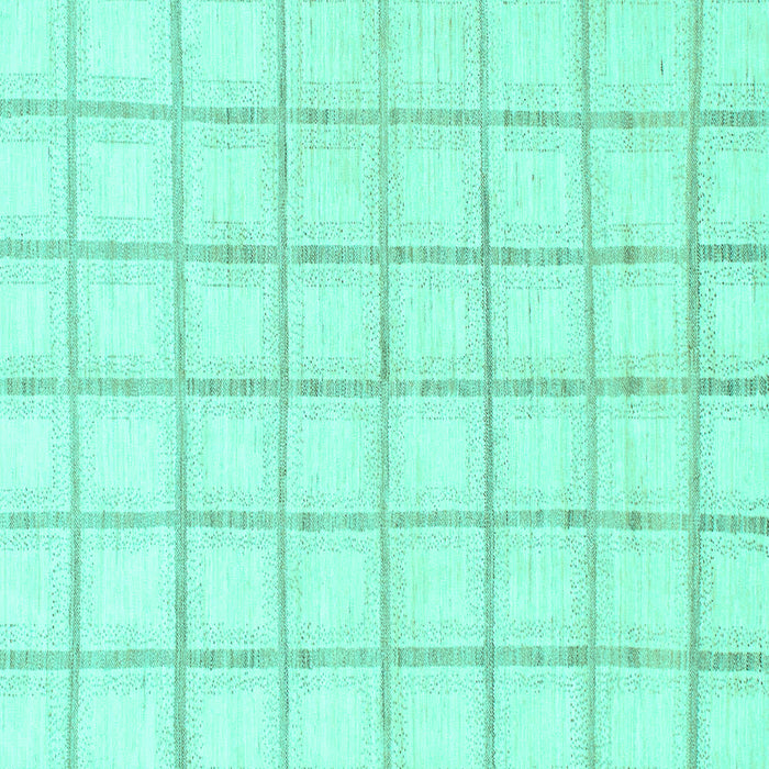 Square Solid Turquoise Modern Rug, abs1404turq