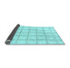 Sideview of Solid Light Blue Modern Rug, abs1404lblu