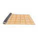 Sideview of Solid Orange Modern Rug, abs1404org