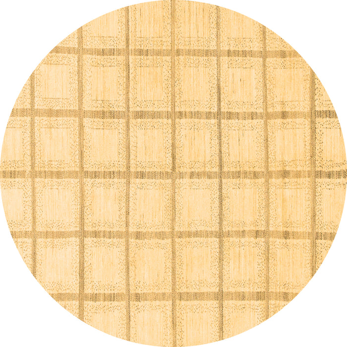 Round Solid Brown Modern Rug, abs1404brn