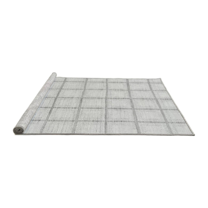 Sideview of Machine Washable Solid Gray Modern Rug, wshabs1404gry