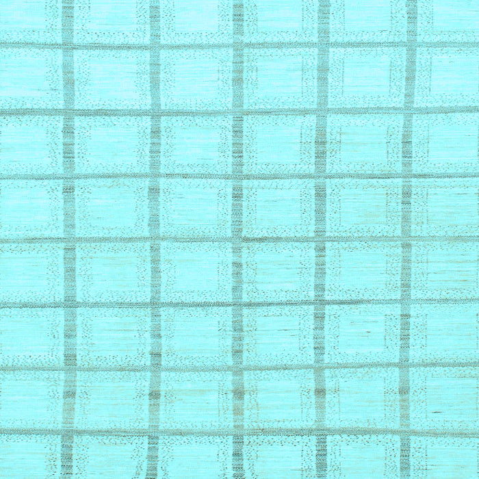Square Machine Washable Solid Light Blue Modern Rug, wshabs1404lblu