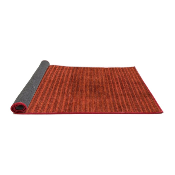 Sideview of Abstract Red Modern Rug, abs1405