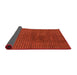 Sideview of Abstract Red Modern Rug, abs1405