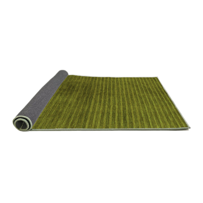 Sideview of Abstract Green Modern Rug, abs1405grn
