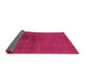 Sideview of Abstract Pink Modern Rug, abs1405pnk