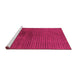 Sideview of Machine Washable Abstract Pink Modern Rug, wshabs1405pnk