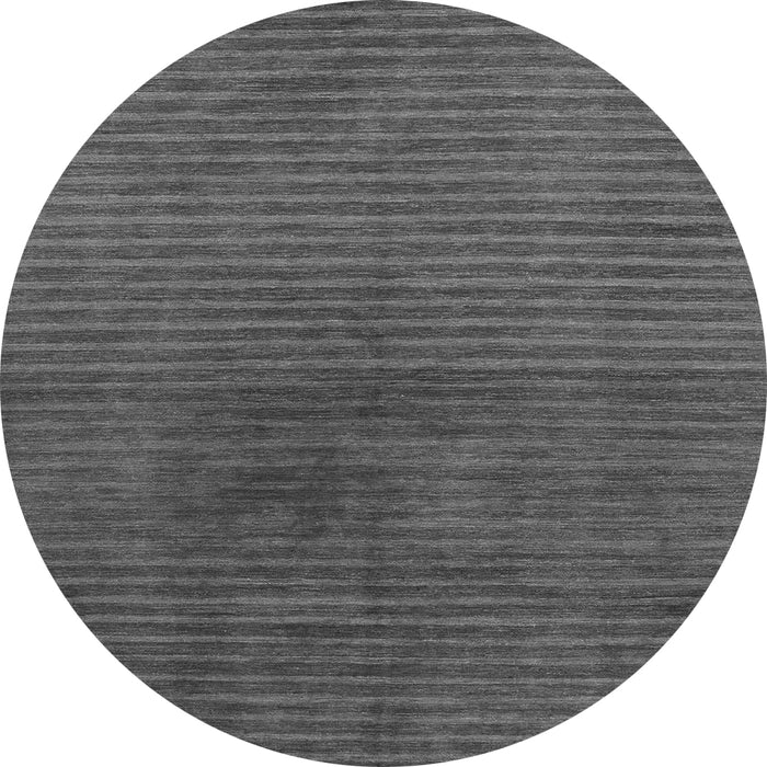 Round Machine Washable Abstract Gray Modern Rug, wshabs1405gry