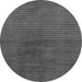 Round Machine Washable Abstract Gray Modern Rug, wshabs1405gry