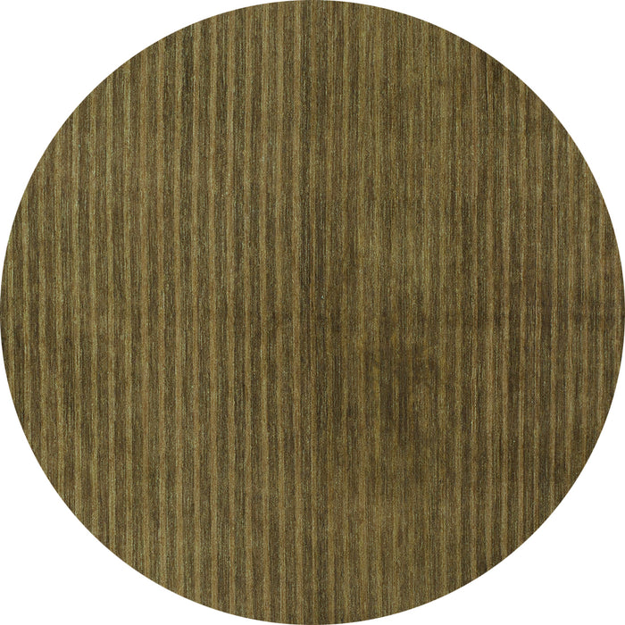 Round Abstract Turquoise Modern Rug, abs1405turq