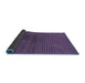 Sideview of Abstract Blue Modern Rug, abs1405blu