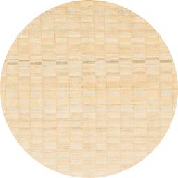 Round Abstract Khaki Gold Solid Rug, abs1406