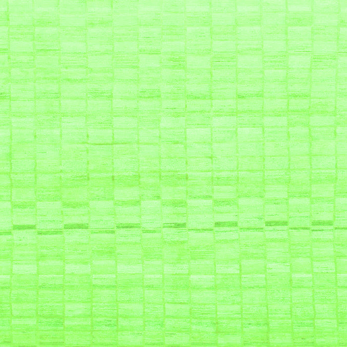 Square Machine Washable Solid Green Modern Area Rugs, wshabs1406grn