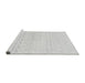 Sideview of Machine Washable Solid Gray Modern Rug, wshabs1406gry