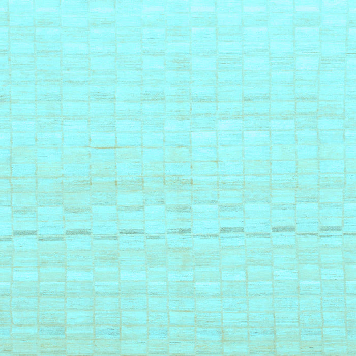 Square Machine Washable Solid Light Blue Modern Rug, wshabs1406lblu