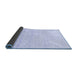 Sideview of Solid Blue Modern Rug, abs1406blu