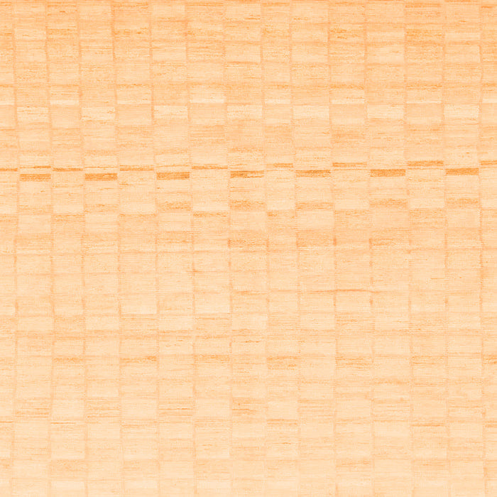 Square Machine Washable Solid Orange Modern Area Rugs, wshabs1406org