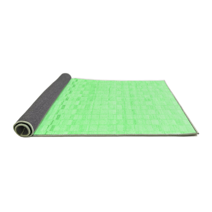 Sideview of Solid Emerald Green Modern Rug, abs1406emgrn