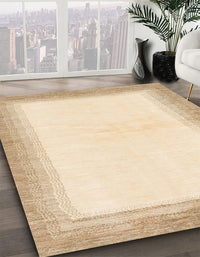 Abstract Golden Blonde Gold Solid Rug, abs1407