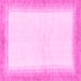 Square Solid Pink Modern Rug, abs1407pnk