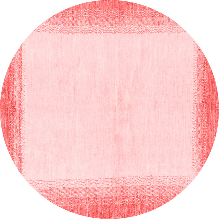 Machine Washable Solid Red Modern Rug, wshabs1407red