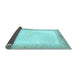 Sideview of Solid Light Blue Modern Rug, abs1407lblu