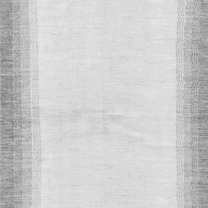 Machine Washable Solid Gray Modern Rug, wshabs1407gry