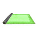 Sideview of Solid Green Modern Rug, abs1407grn