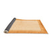 Sideview of Solid Orange Modern Rug, abs1407org