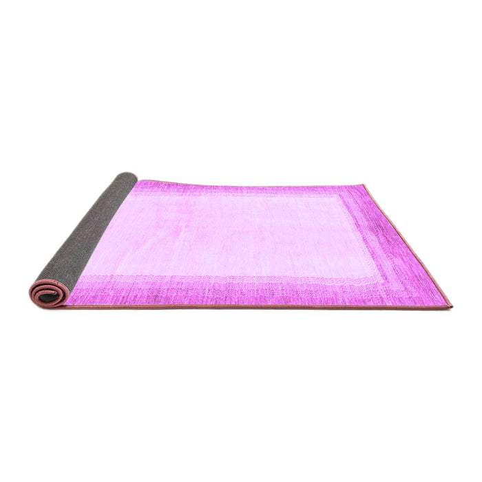 Sideview of Solid Purple Modern Rug, abs1407pur